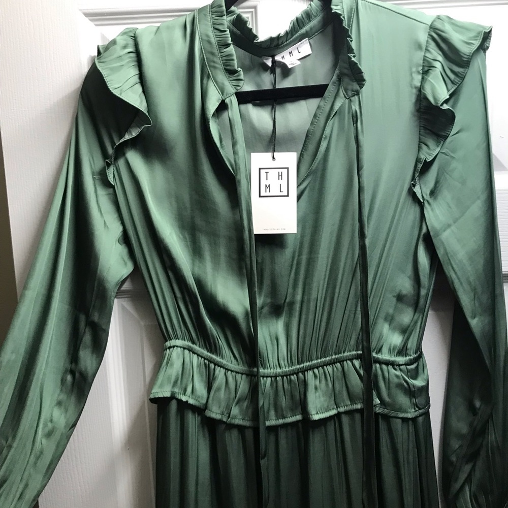 NWT Vici boho maxi dress satin